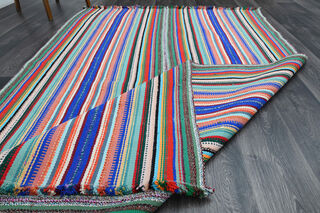 Turkish Vintage Area Kilim - Thumbnail