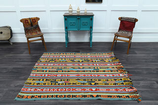 Vintage Ikat Design Rug - Thumbnail