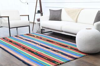 Handmade Vintage Area Rug - Thumbnail