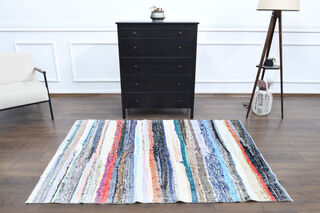 Handmade Vintage Area Rug - Thumbnail