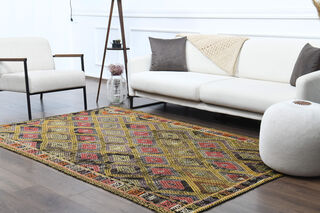 Handmade Vintage Area Rug - Thumbnail