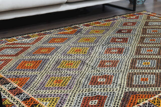 Handmade Vintage Area Rug - Thumbnail