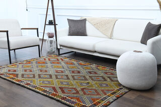 Handmade Vintage Area Rug - Thumbnail