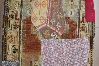 Patched Handmade Vintage Area Rug - Thumbnail