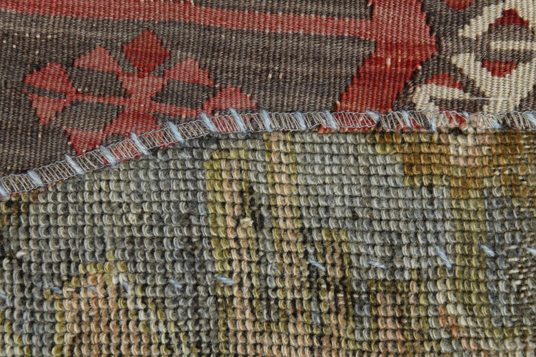 Patched Handmade Vintage Area Rug