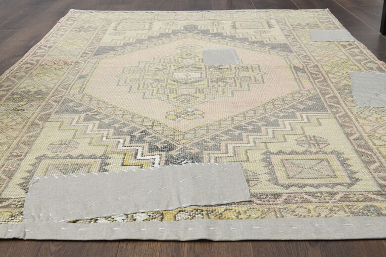 Handmade Patched Vintage Area Rug