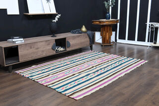 Handmade Vintage Area Rug - Thumbnail