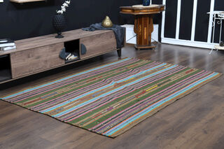 Handmade Vintage Area Rug - Thumbnail