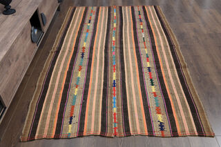 Handmade Vintage Area Rug - Thumbnail