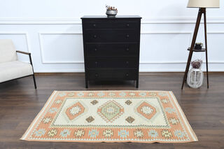 Handmade Vintage Area Rug - Thumbnail