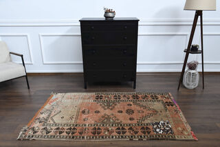 Handmade Vintage Area Rug - Thumbnail