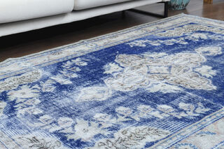 Handmade Distressed Area Rug - Thumbnail