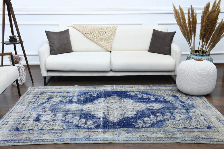 Handmade Distressed Area Rug