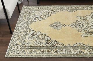 Handmade Vintage Area Anatolian Rug - Thumbnail