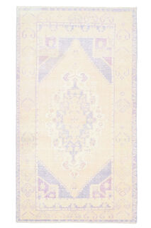 Handmade Faded Vintage Area Rug - Thumbnail