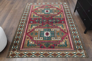 Handmade Vintage Area Rug - Thumbnail