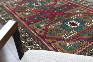 Handmade Vintage Area Rug - Thumbnail