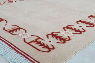 Tan Color - Handmade Vintage Rug - Thumbnail