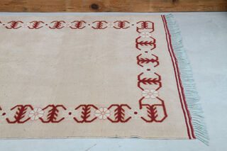 Tan Color - Handmade Vintage Rug - Thumbnail