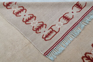 Tan Color - Handmade Vintage Rug - Thumbnail