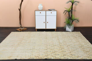 Handmade Vintage Large Area Rug - Thumbnail