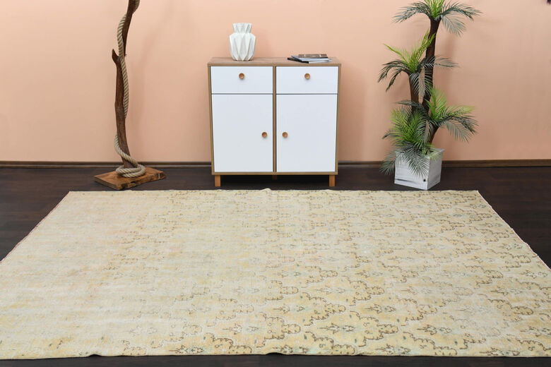 Handmade Vintage Large Area Rug