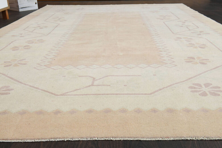 Handmade Vintage Large Area Rug