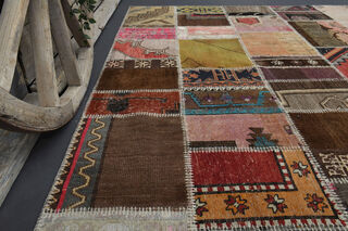 Handmade Vintage Large Area Rug - Thumbnail