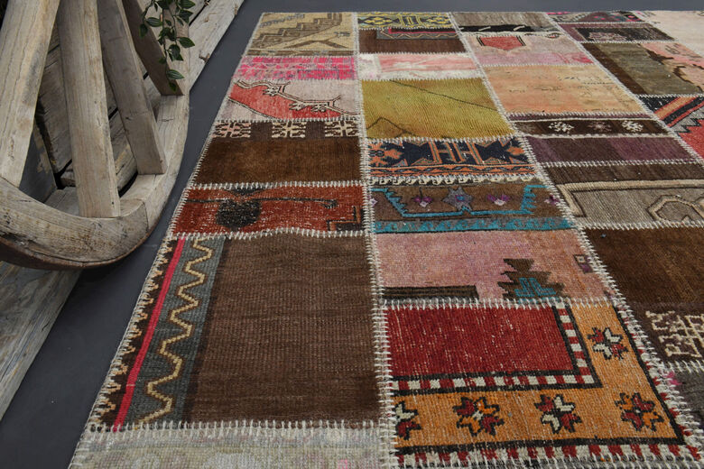 Handmade Vintage Large Area Rug