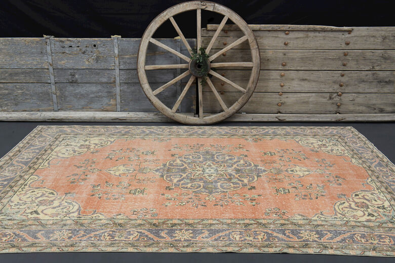 Handmade Vintage Large Area Rug