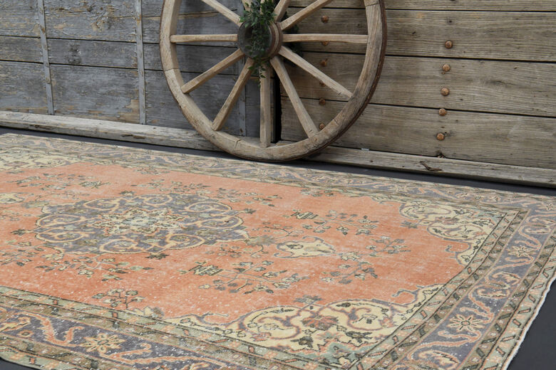 Handmade Vintage Anatolian Area Rug