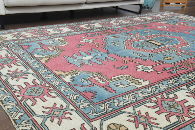 Handmade Vintage Turkish Area Rug