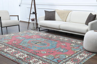 Handmade Vintage Turkish Area Rug - Thumbnail