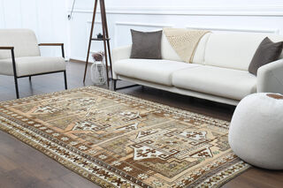 Handmade Vintage Area Rug - Thumbnail