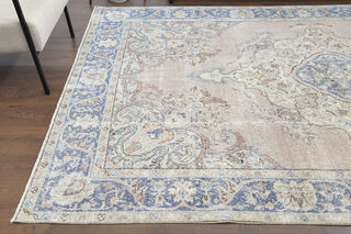 Faded Handmade Vintage Area Rug - Thumbnail