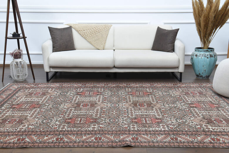 Handwoven Vintage Area Turkish Rug