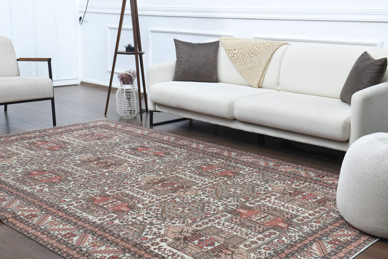 Handwoven Anatolian Vintage Area Turkish Rug
