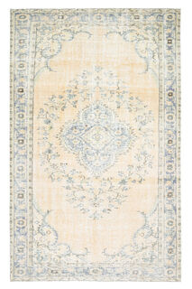 Faded Handmade Vintage Anatolian Area Rug - Thumbnail