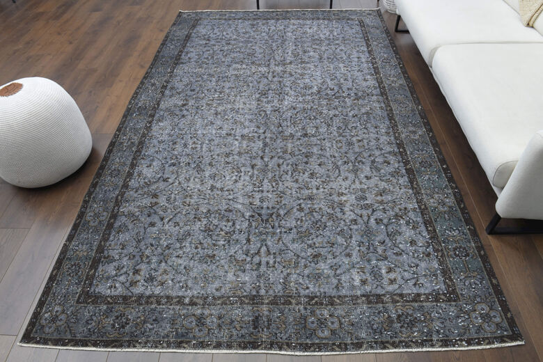 Handmade Vintage Turkish Area Rug