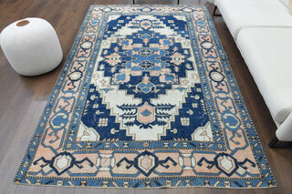 Original Oushak Vintage Rug - Thumbnail