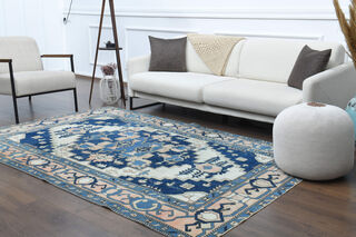 Original Oushak Vintage Rug - Thumbnail