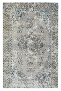 Handmade Vintage Oushak Area Rug - Thumbnail