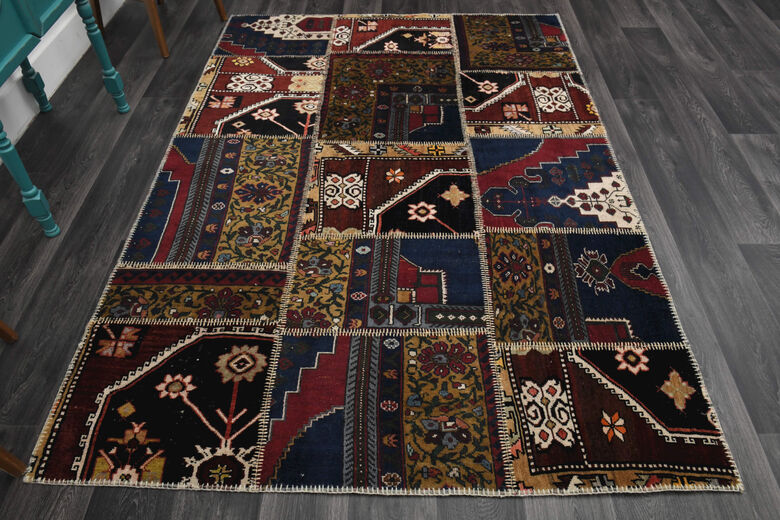 Handmade Vintage Patchwork Area Rug