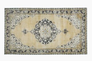 Medallion Vintage Area Oushak Rug - Thumbnail
