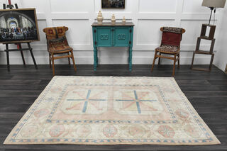 Modern Vintage Shabby Chic Rug - Thumbnail