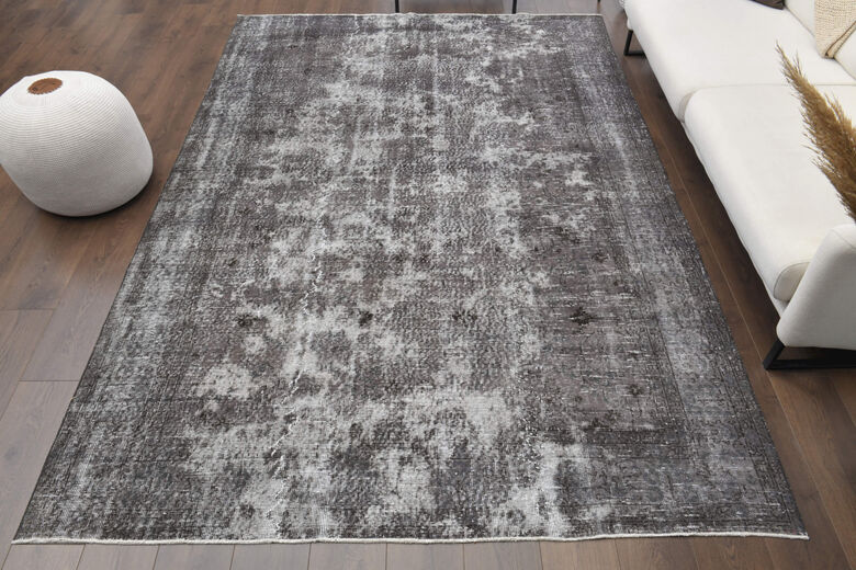 Distressed Vintage Large Area Rug