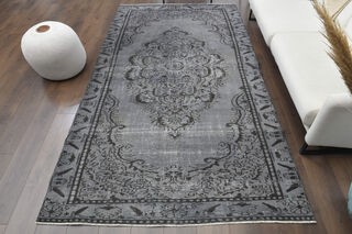 Gray Oriental Area Anatolian Rug - Thumbnail