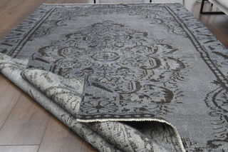 Gray Oriental Area Anatolian Rug - Thumbnail