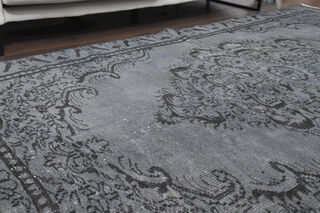 Gray Oriental Area Anatolian Rug - Thumbnail