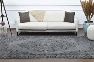 Gray Oriental Area Anatolian Rug - Thumbnail